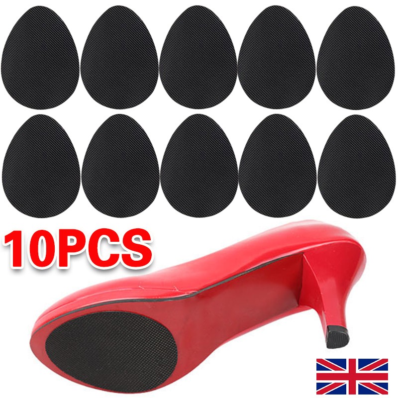 10x Non Slip Shoe Sole Protector Pads Self Adhesive Anti-Slip Stick On Shoe Grip