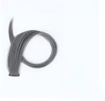 Gradient Female Long Curly Hair Wig Patch Pencil Grey - Shop at LoveMi