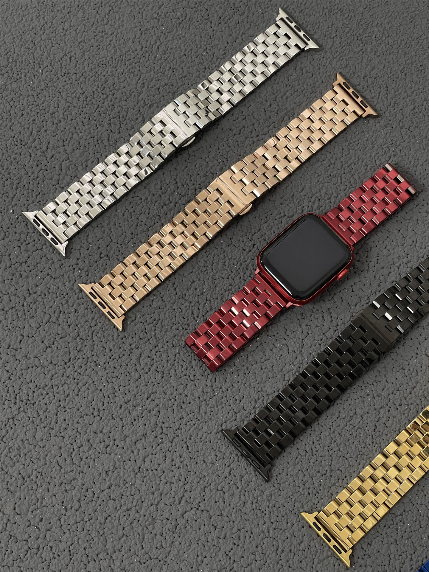 Seven-Color Braided Stainless Steel Strap