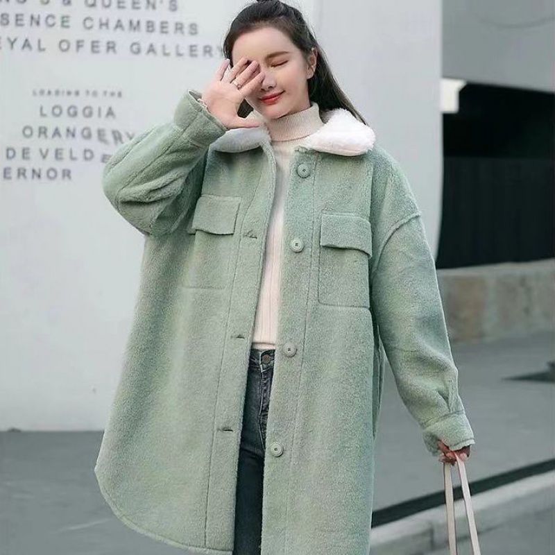 Coat Autumn And Winter Women's Mid-length Woolen Coat