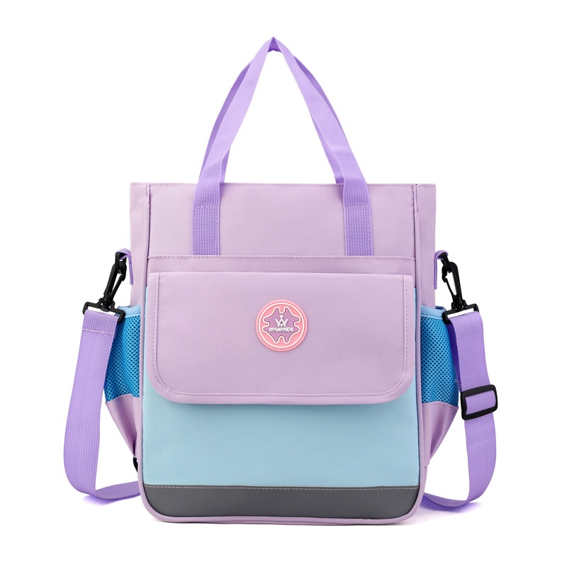 Primary School Student Printing And Tutoring Bag, Three Hand Bag, Children's One Shoulder Hand-held Printing Logo Tutoring Bag, Art File Bag - Xueqing