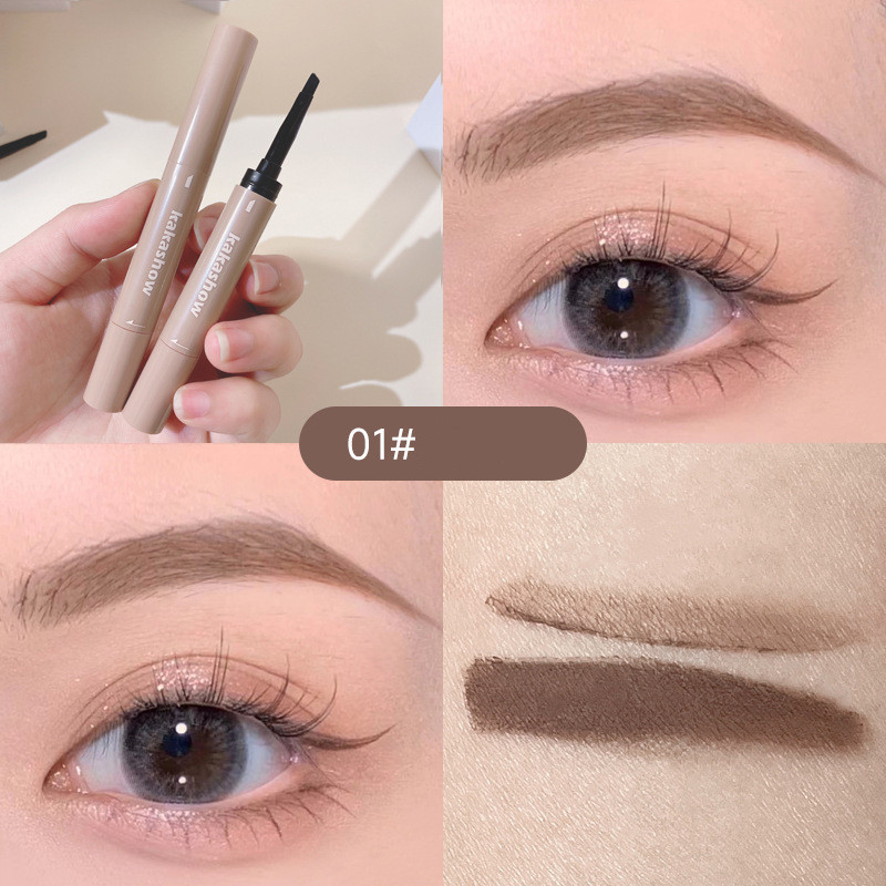 Waterproof Sweat proof Lasting Non fading Non smudged Eyebrow Pencil Dyed Eyebrow Cream Light Brown - Shop at LoveMi