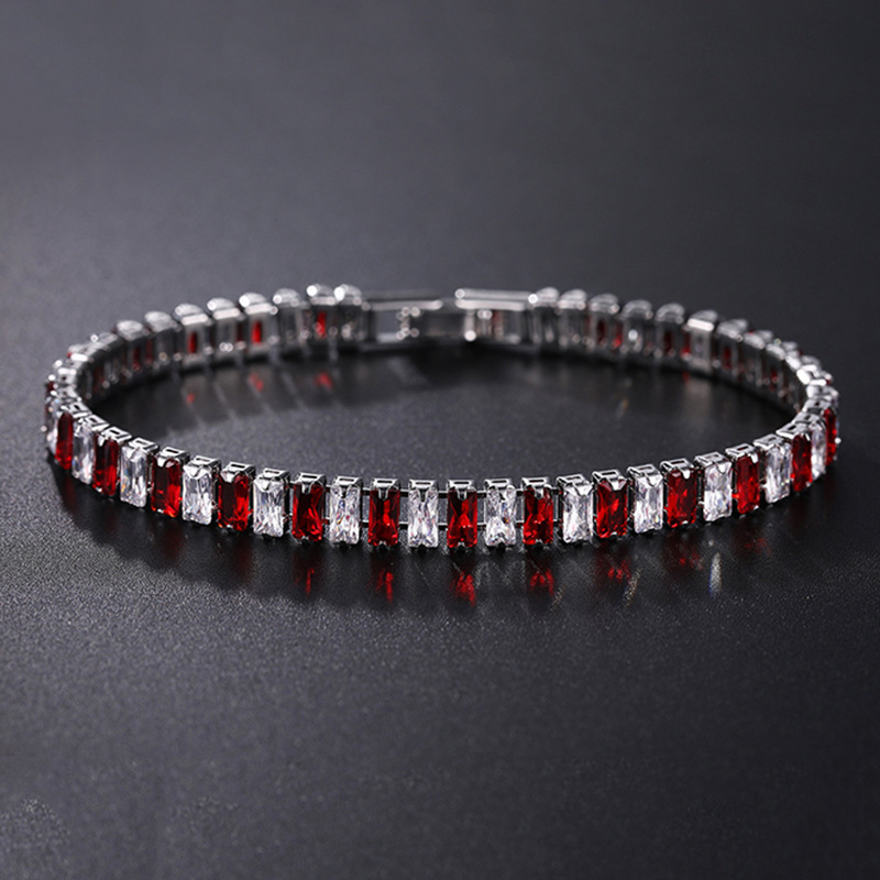 New Simple Fashion Trend Colored Zircon Bracelet