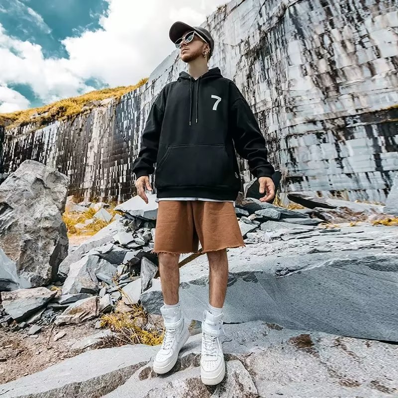 بدلة جسم رجالية أنيقة بغطاء للرأس للربيع والخريف