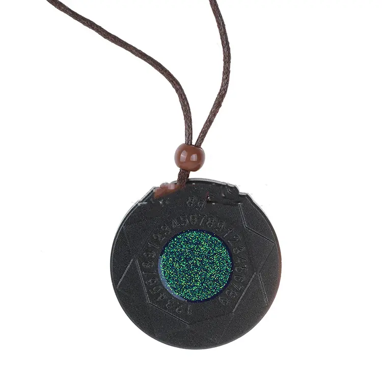 Fashion Green Heart Natural Stone Pendant