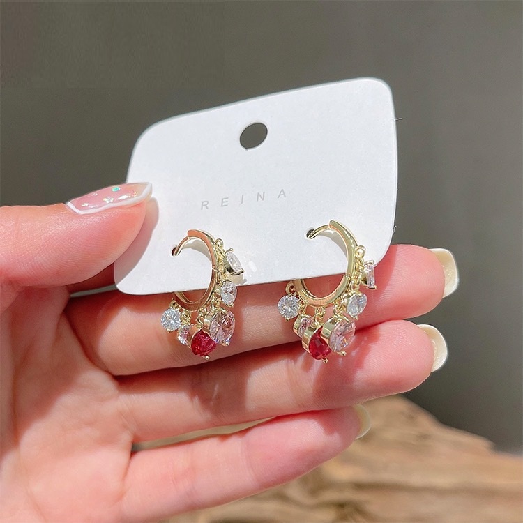 Colorful Crystal Beads Smart Colorful Ear Buckles