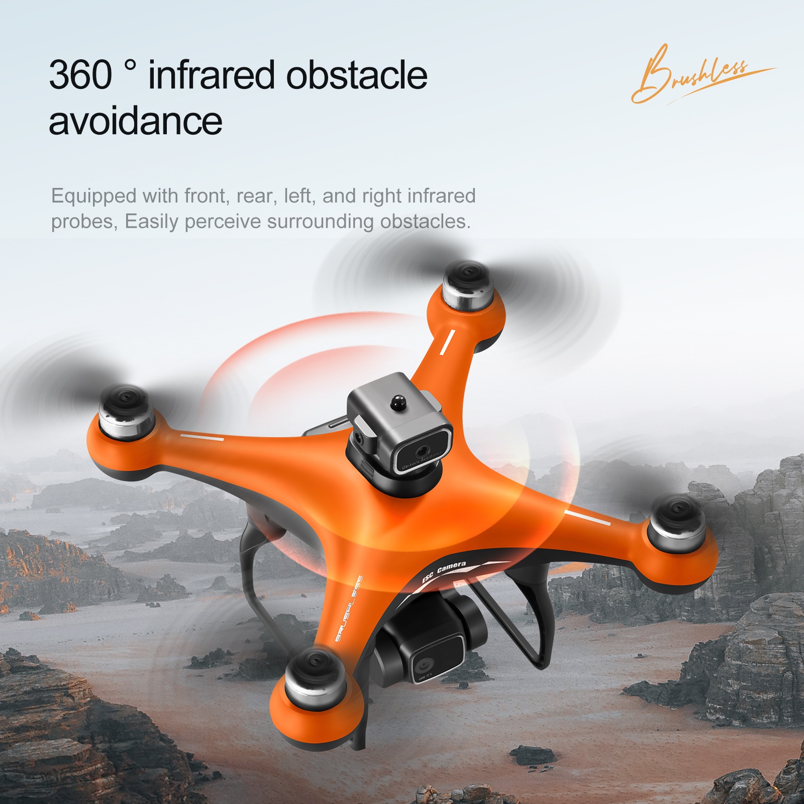 S116 - Dual Camera - Orange - Dual Battery