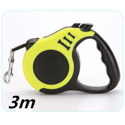 Pet Automatic Telescopic Traction Rope - Yellow