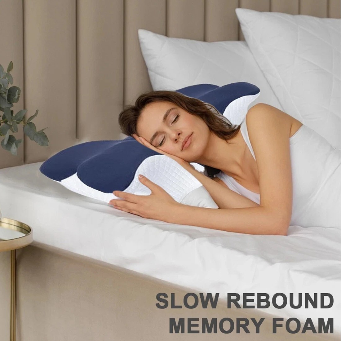 NEW Ergonomic Memory Foam Pillow For Neck Shoulder Pain Relief Sleeping Side — image 7