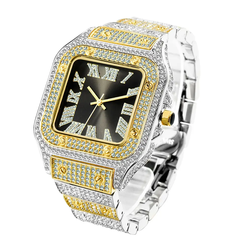 Fashion Hip Hop Diamond Full Square Men's