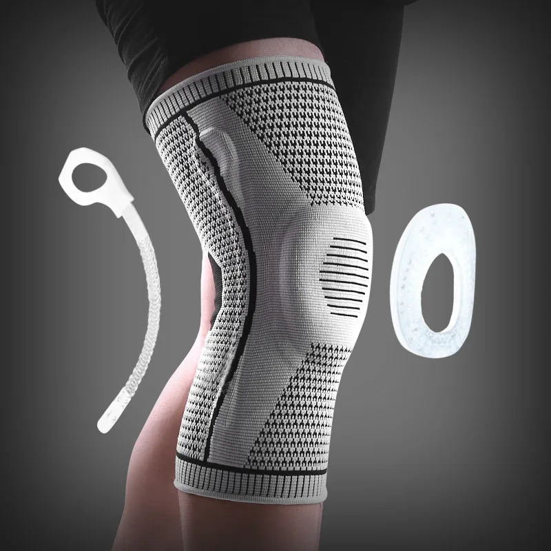 Knee Pads for Sport Silicone Spring Patella Protector