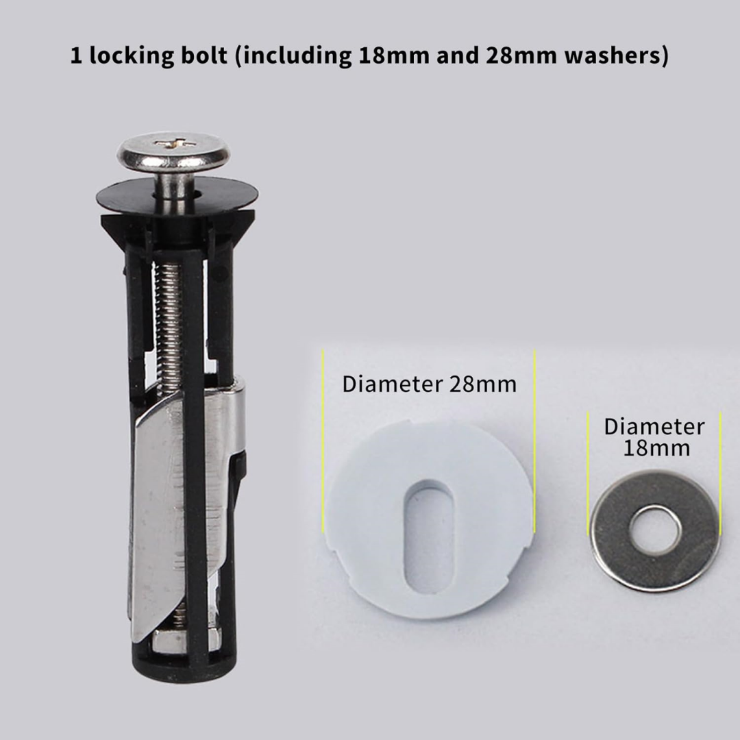 Universal Bolts And Screws For Toilet Seat, Quick-release Hinge Fixing, Replacement Kit For Toilet Seat, Easy Installation — view 5