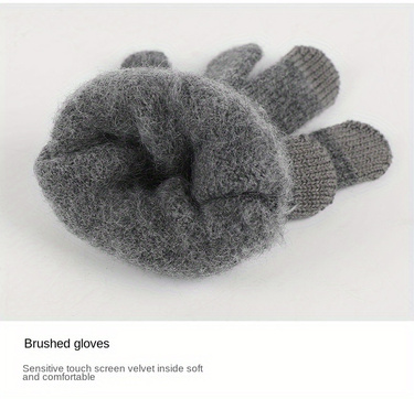 Only Self Pickup-Men's 3-piece Scarf Set --Grey