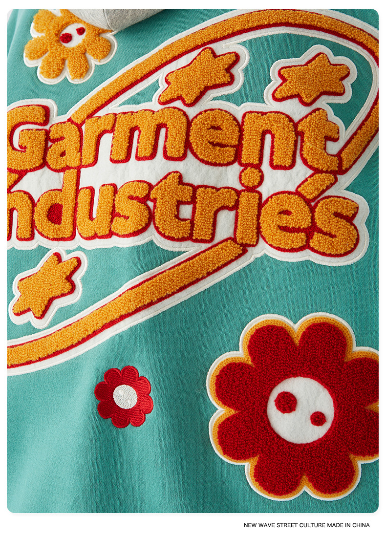 Plush Towel Embroidered High Quality Baseball Uniform Thick Coat Jacket Men