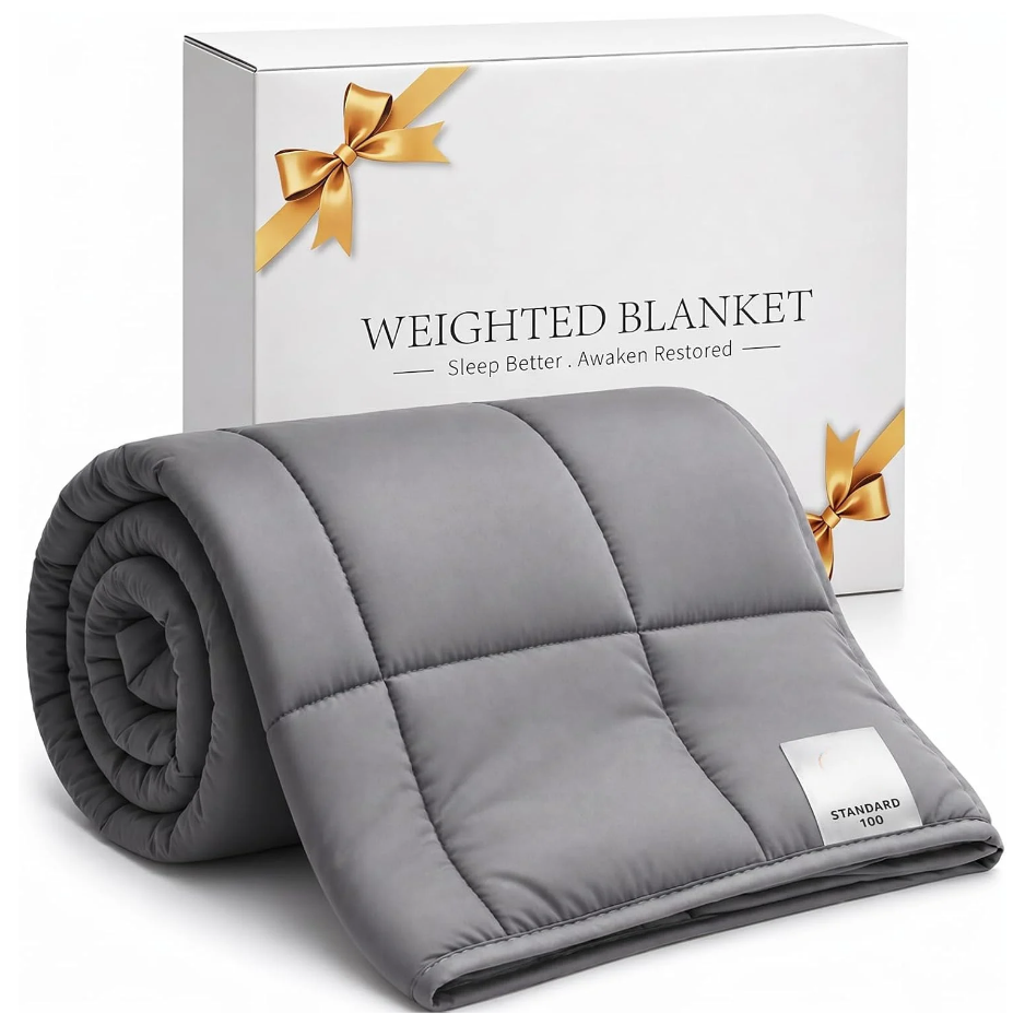 Cobertor ponderado 5lb, cobertor de resfriamento de tamanho de lançamento de 41x60 polegadas com contas de vidro, conforto respirável para t