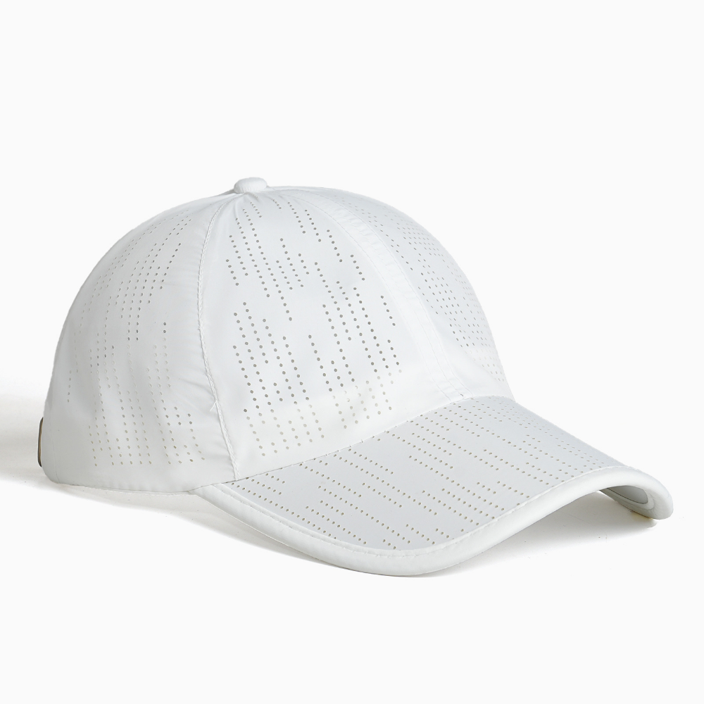 Solid-color Quick-drying Multi-hole Breathable Adjustable Simple And Versatile Style Curved-brim Baseball Cap Suitable For Outdoor Sports And Travel