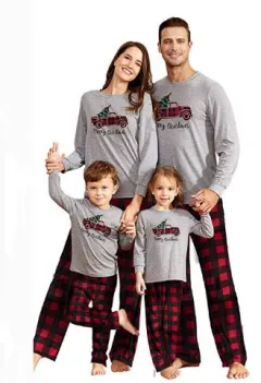 Car Printed Round Neck Color Blocking Family Suit - Picture Color-Dad M - View 1