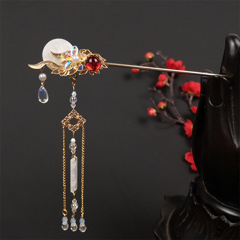 Classical Fashion Alloy Flower Hairpin Manual