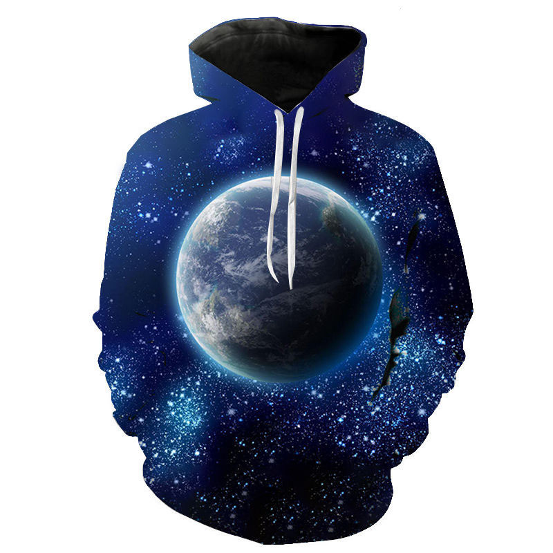 Title 4, Langärmliger Kapuzenpullover mit 3D-Digitaldruck