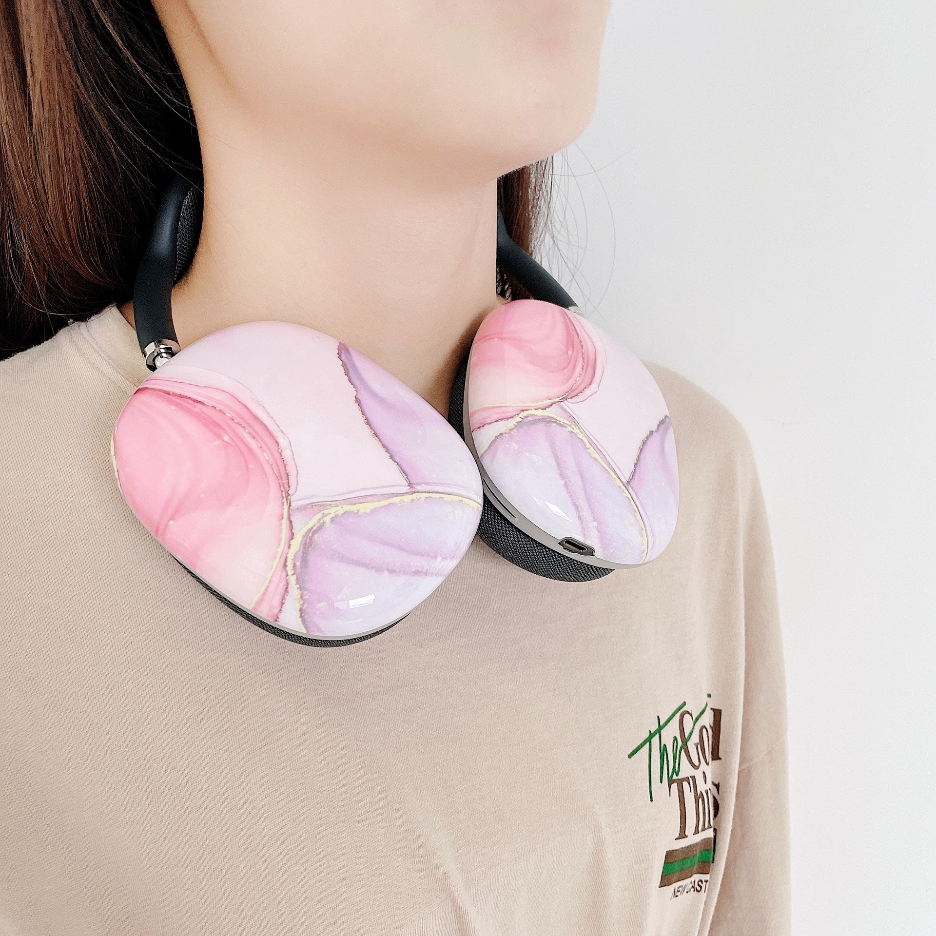 Silicone Marble Bluetooth Headset Cover - 13