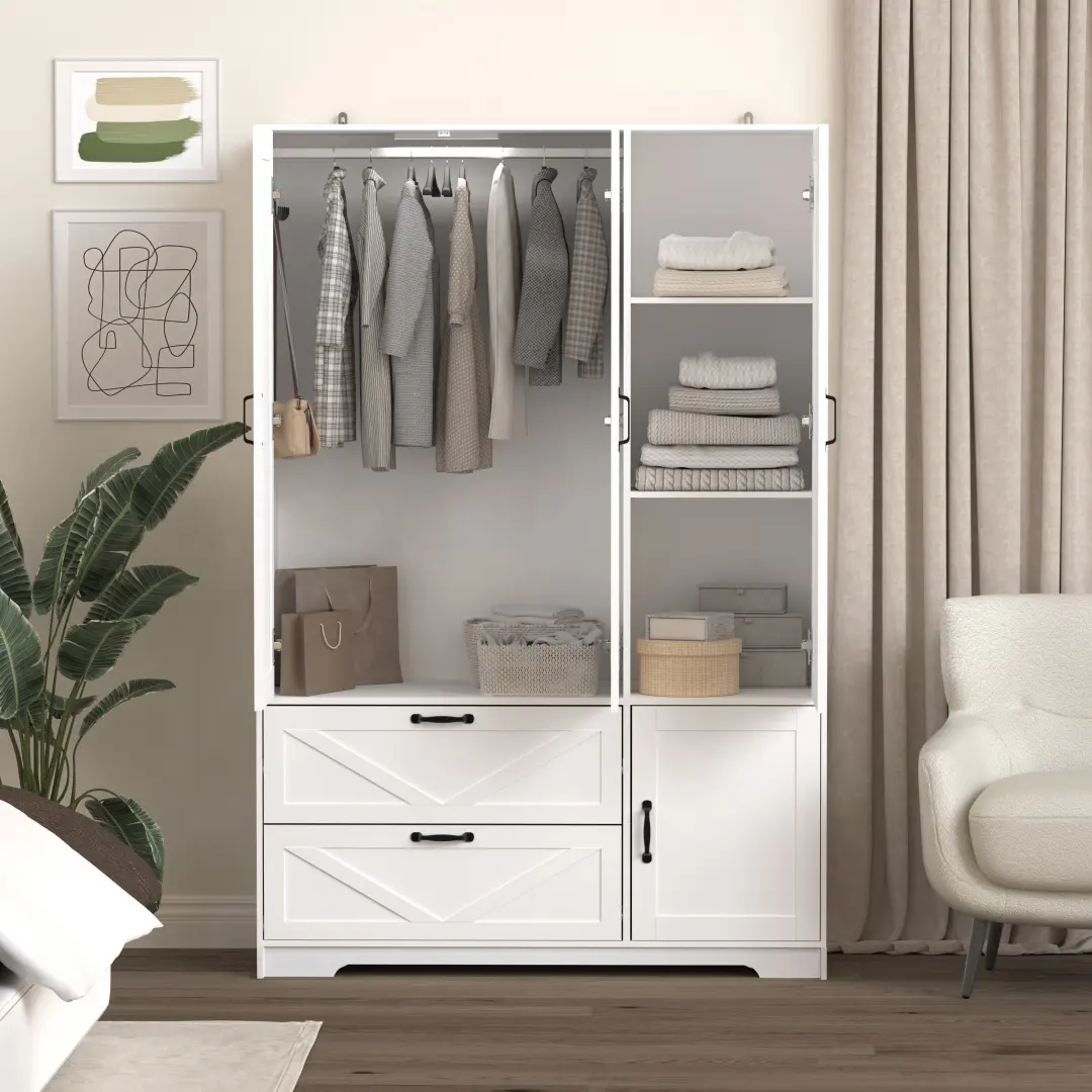 4 Doors Wardrobe Closet