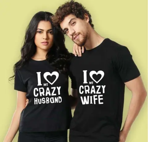 Couples Short-sleeved T-shirts for Men and Women