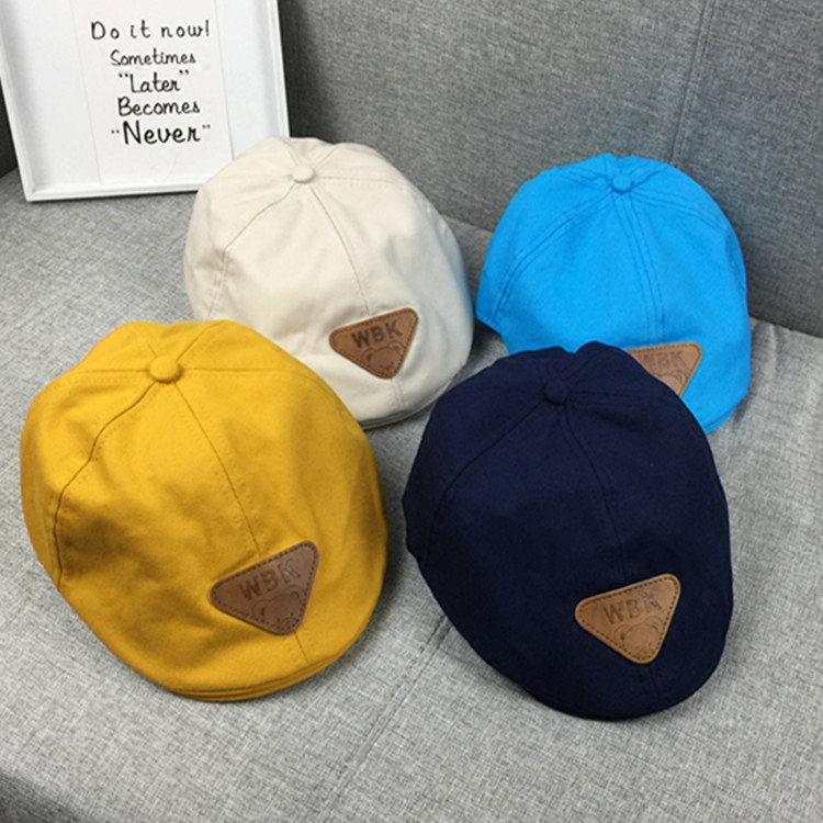 Children's Sunshade Beret Bear Label British Hat