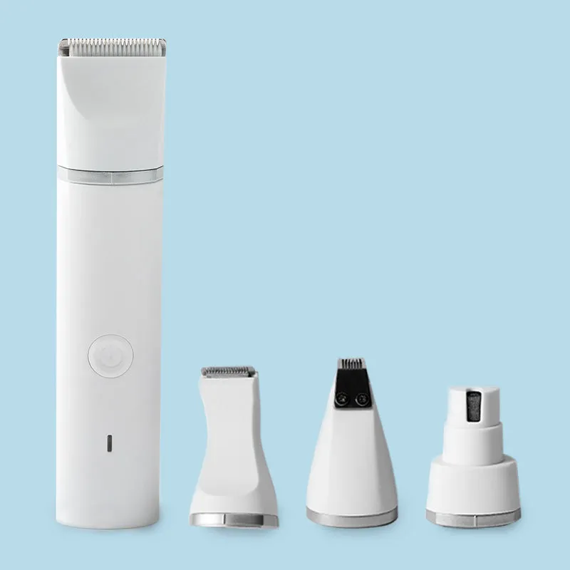 Pet Shaver Dog Hair Removal And Shearing Rechargeable - White Four In One