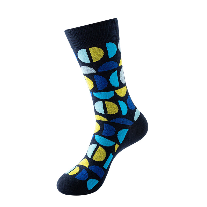 Niche Trendy Mid Tube Socks Couple Geometric