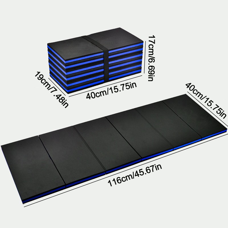 3in1 Mechanics Mat Large Garage Kneeling Laying Foam Work Folding 25mm Thick — image 6