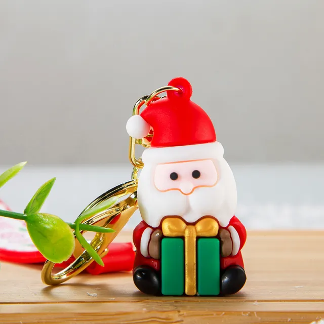 Santa Claus Elk Snowman Christmas Tree Key Pendant Santa Claus - Shop at LoveMi