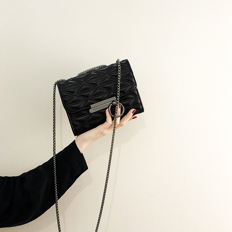 Hong Kong Style Retro Mini Bag Female Western Style Wild Chain Bag Net Celebrity Fashion One-shoulder Messenger Bag