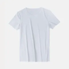 Women's Pure Cotton Simple And Versatile Short-sleeved T-shirt Women's Clothing - 1White - View 1