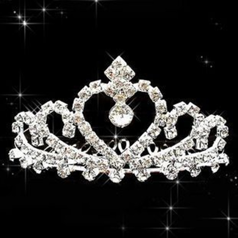 Title 6, Bridal Crown Headdress Wedding Heart-shaped Dec...