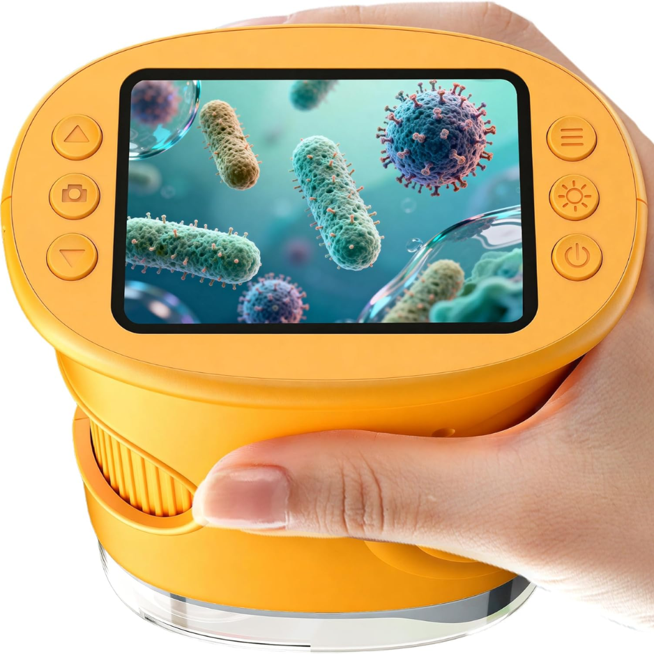 Digital Microscope For Kids Pocket Microscope With 2.0 IPS Screen STEM Toys Birthday Gifts For Girls Boys Child 2