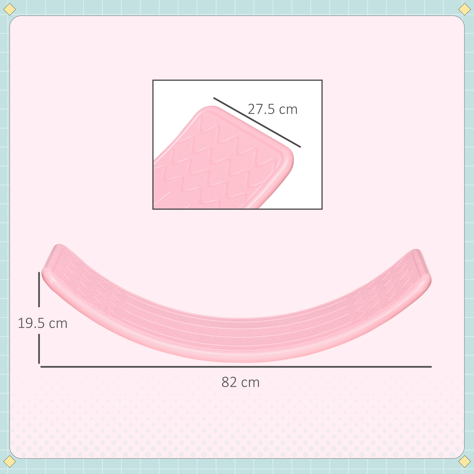 Balance Board, Children's Swing Suitable For 3-6 Year Old Children - Pink — image 4