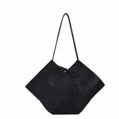 The New Trendy Summer Personality Big Bag Rhombus - Black - View 1