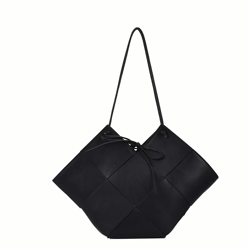 The New Trendy Summer Personality Big Bag Rhombus - Black