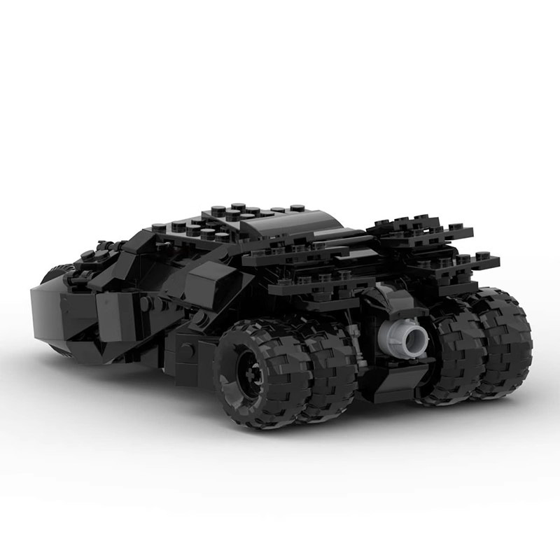 Assembled Model MOC Building Block Set Tumbler Batmobile