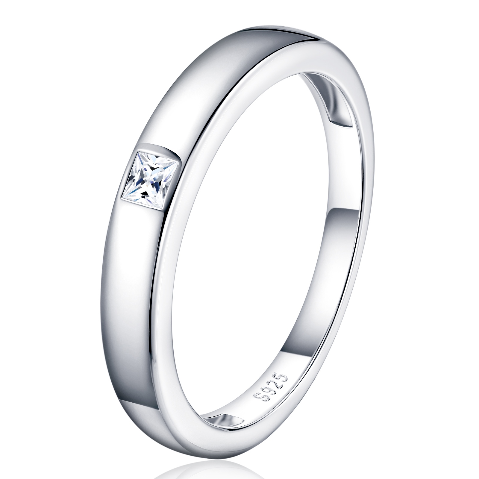 Engraved With Top-quality Moissanite, This Luxurious And Fashionable Minimalist Jewelry Set Features Exquisite Silver Accessories For Ladies. Made Of S925 Silver With Electroplated Platinum.