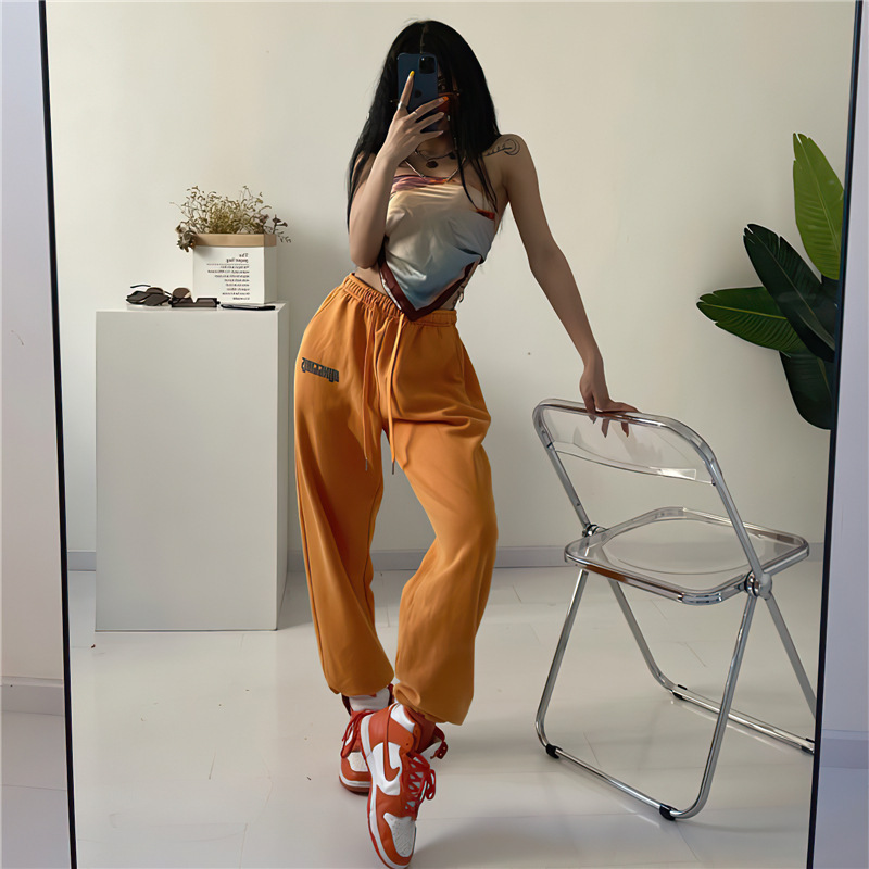 Athletic Women's Loose-fitting Printed Sweatpants