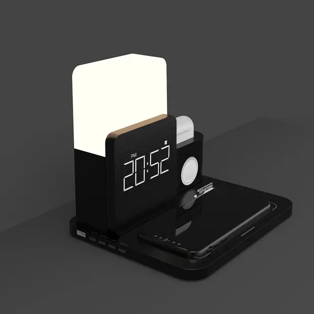 Digital LED Alarm Clock Night Light Magnetic