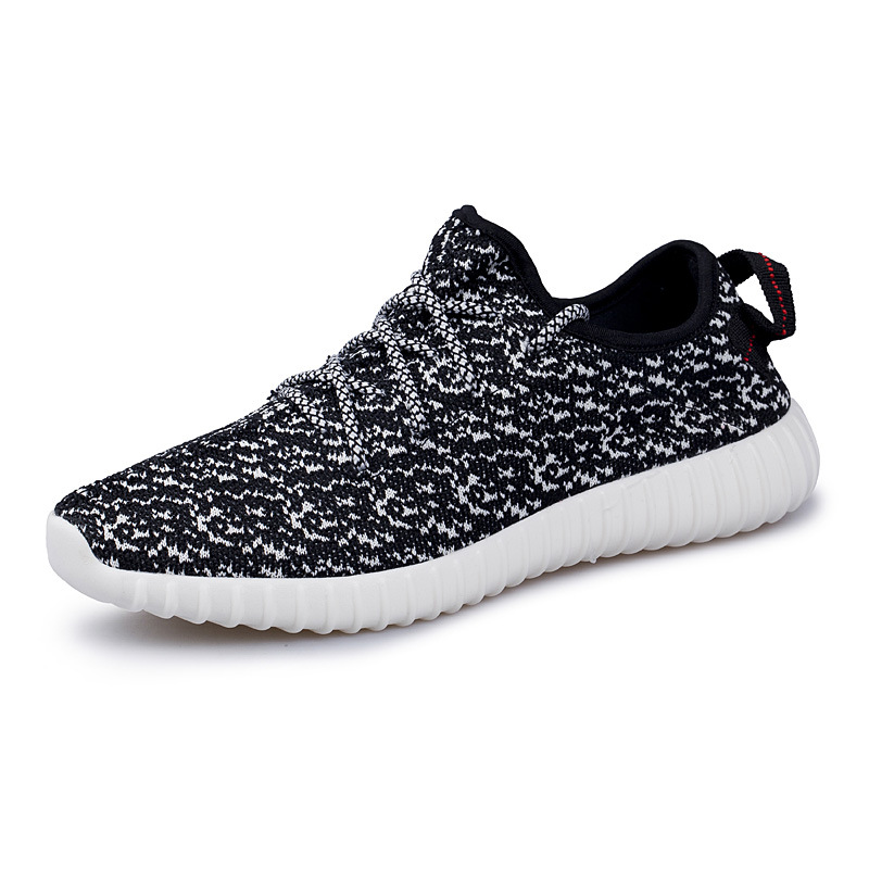 Title 4, Couple casual shoes student flying knit running...