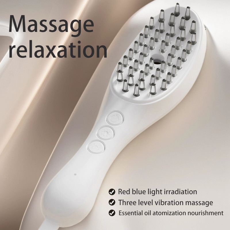 Electric Scalp Massage Comb With Red Light Therapy & Spray, Meridian Head Massager For Hair Care & Scalp Relaxation 5