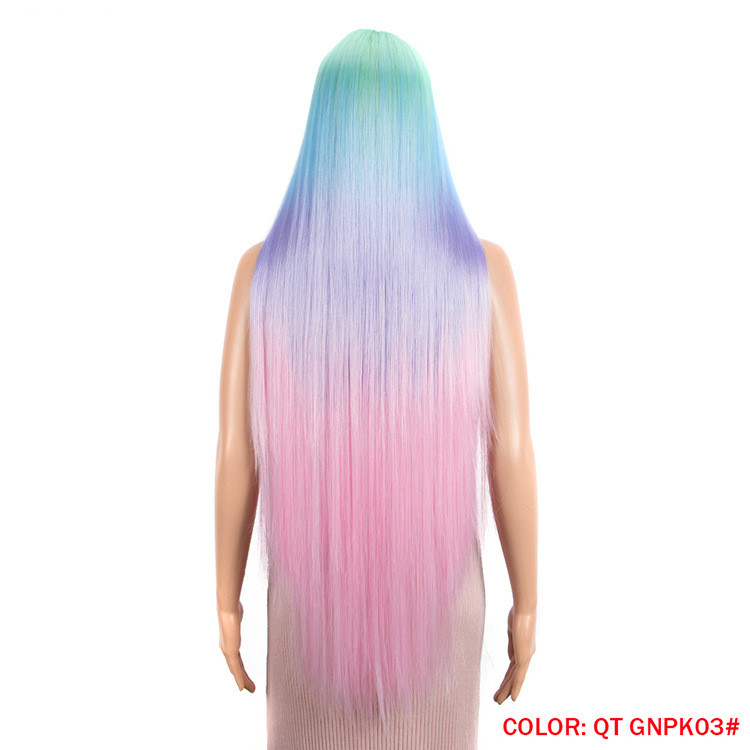 Long Straight Hair Synthetic Fiber Headgear — foto 7