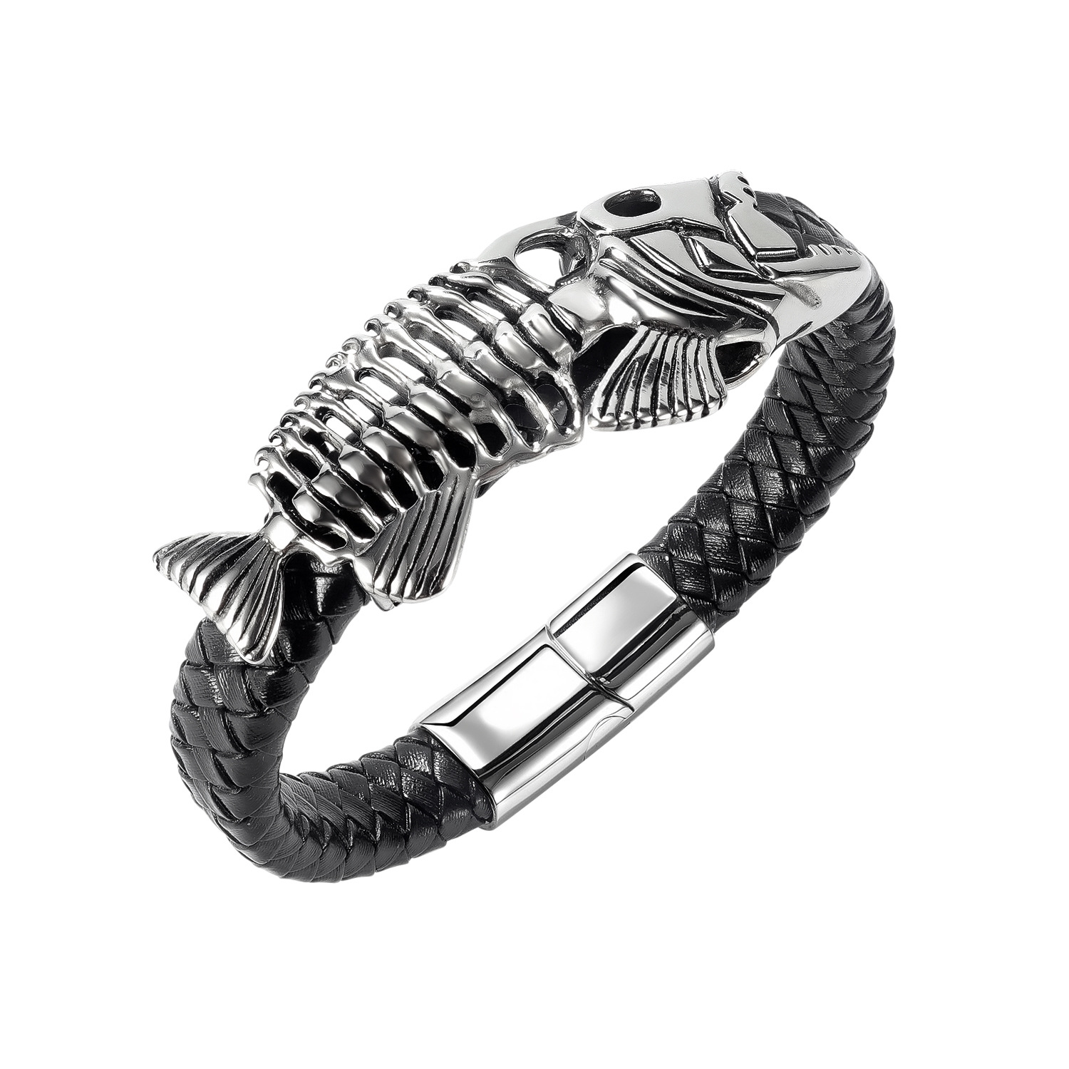 Jewelry Niche Design Hip Hop Fish Stainless Steel