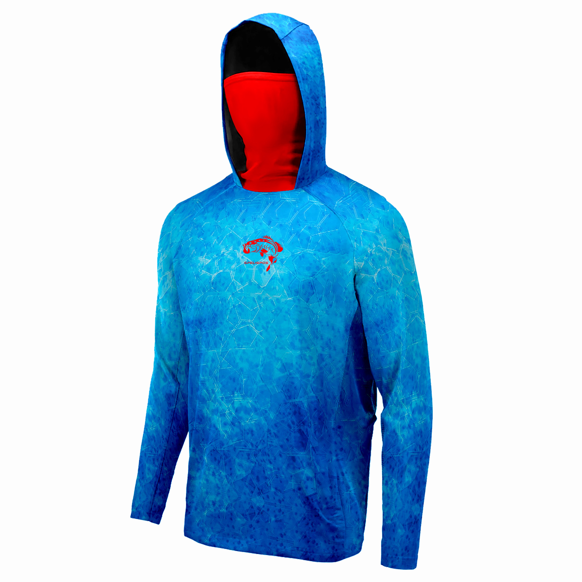 Fishing Hoodie Sailing Shirt Surfing Face Cover Neck Summer Men Long Sleeve Hunting Jersey Camisa De Pesca Performance Fish Gear Beach Tops Wear Climbing Uniform Angling