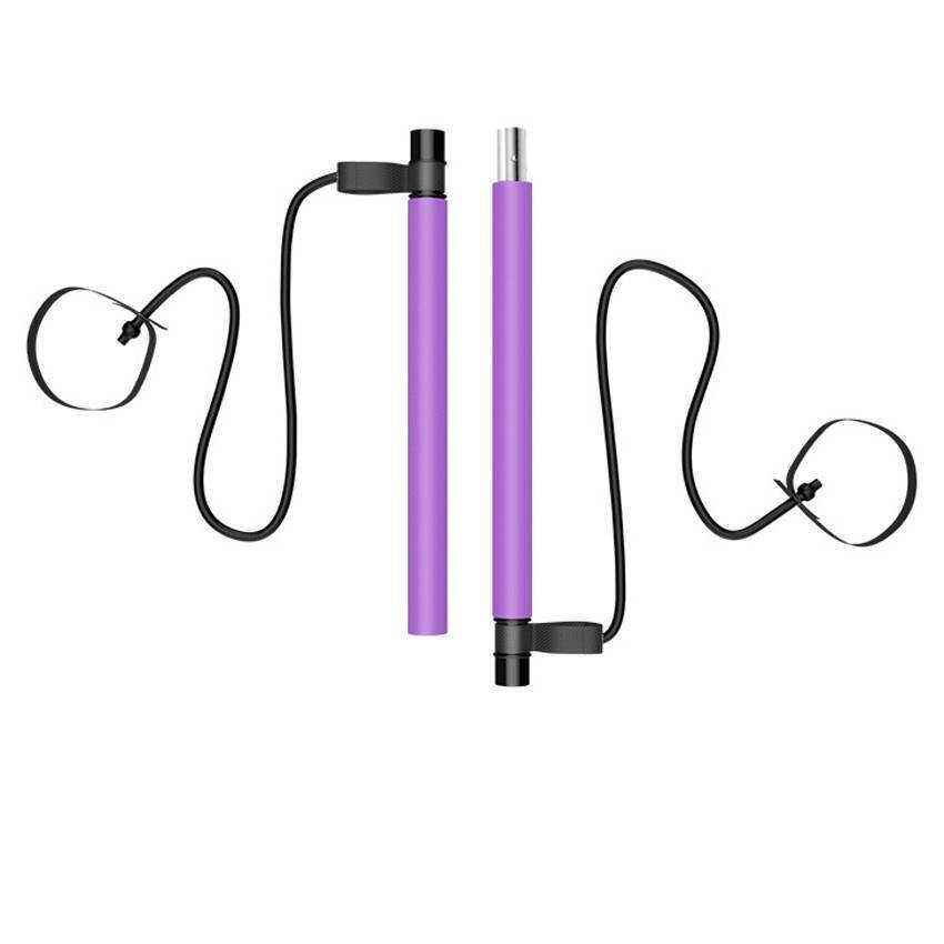 Pilates Stick Home Fitness Exercise For Women Foot Pedal Resistance Band image 6
