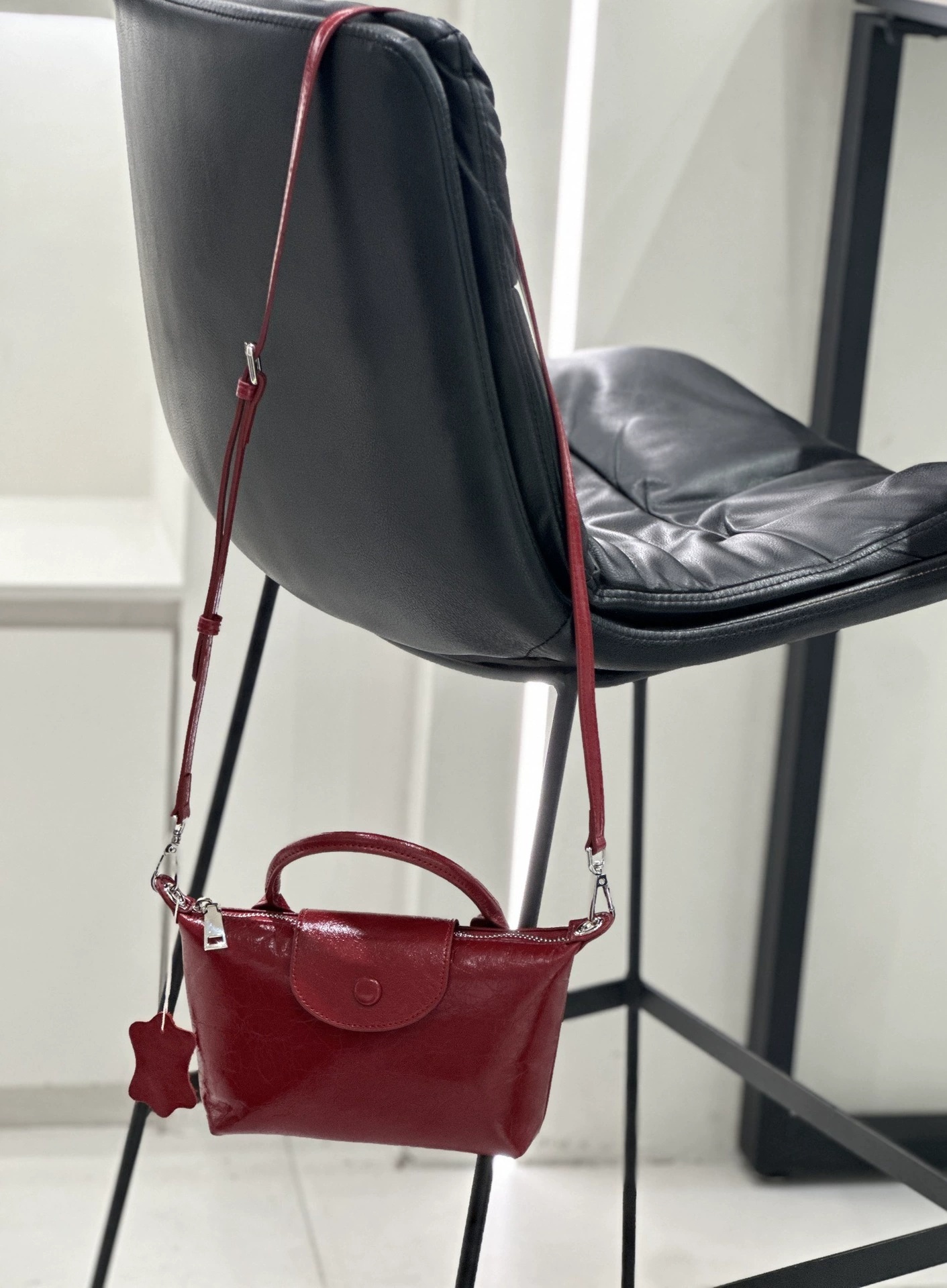 Badi – sac en cuir pour femmes, mini sac boulette – Image 4