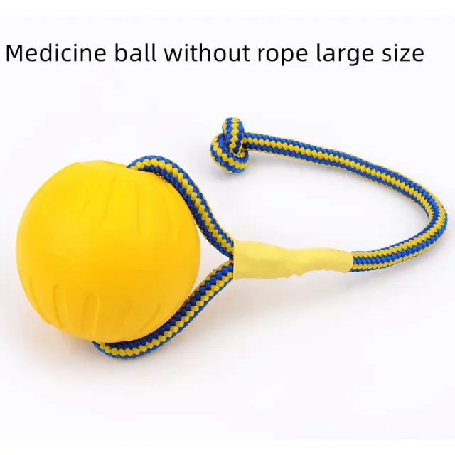 EVA Floating Pet Dog Training Ball Puppy Bite Resistant Ball With Rope Pet Training Ball Chew Toys For Pet Supplies Large Solid Ball Without Rope - Shop at LoveMi